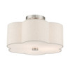 Livex Lighting 3 Lt Brushed Nickel Semi Flush - 58063-91