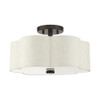 Livex Lighting 3 Lt English Bronze  Semi Flush - 58063-92