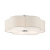 Livex Lighting 5 Lt Brushed Nickel Semi Flush - 58068-91
