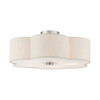 Livex Lighting 5 Lt Brushed Nickel Semi Flush - 58068-91