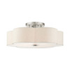 Livex Lighting 6 Lt Brushed Nickel Semi Flush - 58069-91