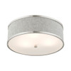 Livex Lighting 3 Lt Brushed Nickel Semi Flush - 60423-91