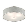 Livex Lighting 3 Lt Brushed Nickel Semi Flush - 60425-91