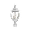 Livex Lighting 3 Lt Textured White  Outdoor Post Top Lantern - 7526-13