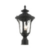 Livex Lighting 1 Lt Textured Black Outdoor Post Top Lantern - 7848-14