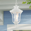 Livex Lighting 3 Lt Textured White Outdoor Pendant Lantern - 7858-13