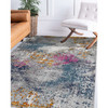 Amer Rugs Montana Lizette MON-12 Blue/Pink Power-Loomed Area Rugs