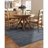 Capel Burrell Blue 3496_465 Hand Loomed Area Rugs - 2' 6" X 9' 0" Rectangle