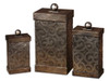 Uttermost Nera Metal Decorative Boxes, Set/3