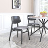 Othello Dining Chair (Set of 2) Gray & Black