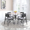 Othello Dining Chair (Set of 2) Gray & Black