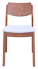 Desdamona Dining Chair (Set of 2) Light Gray & Walnut