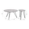 Kerris Coffee Table Set Gray & Black