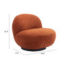 Myanmar Accent Chair Burnt Orange