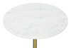 Cynthia Small Side Table White & Gold