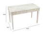 Policy Desk White Wash