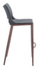 Ace Bar Chair (Set of 2) Dark Gray & Walnut