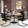 Central City Dining Table Gray & Black