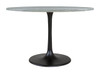 Central City Dining Table Gray & Black