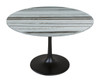 Central City Dining Table Gray & Black