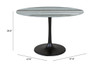 Central City Dining Table Gray & Black