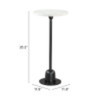 Woozy Side Table White & Black