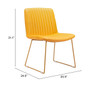 Joy Dining Chair (Set of 2) Yellow
