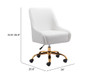 Madelaine Office Chair White