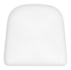 Elio Leather Seat Cushion White