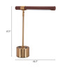 Kippy Table Lamp Brown & Brass