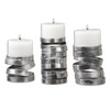 Uttermost Tamaki Silver Candleholders, S/3