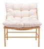 Merilyn Accent Chair Beige & Natural