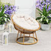 Paz Accent Chair Beige & Natural