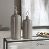 Uttermost Dhara Taupe Glaze Bottles, S/2