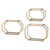 Uttermost Lindee Gold Wall Shelves S/3