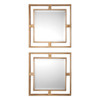 Uttermost Allick Gold Square Mirrors S/2