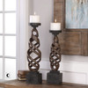 Uttermost Abrose Rust Candleholders S/2