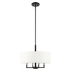 Livex Lighting 4 Lt Black Pendant Chandelier - 49374-04