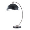 Nova of California Luna Bella 24" Table Lamp In Antique Nickel With Hand Applied Silver-leafed Shade With Dimmer Switch