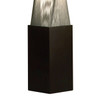 Nova of California Torque 54" Accent Floor Lamp In Espresso And Silver String With Dimmer Switch