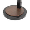 Nova of California Layers 86" Natural Mica 1 Light Arc Lamp In Charcoal Gray And Gunmetal With Dimmer Switch 1-Light