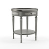 Sampson Powder Gray Accent Table