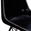 Inland Black Leather Side Chair
