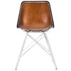 Inland Light Brown Leather Side Chair