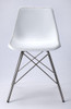 Inland White Leather Side Chair