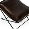 Melton Dark Brown Leather Stool