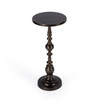 Darien Round Bronze Pedestal End Table