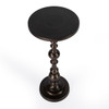 Darien Round Bronze Pedestal End Table
