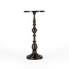 Darien Round Bronze Pedestal End Table