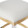 Jordan Acrylic & Polished Brass Counter Stool